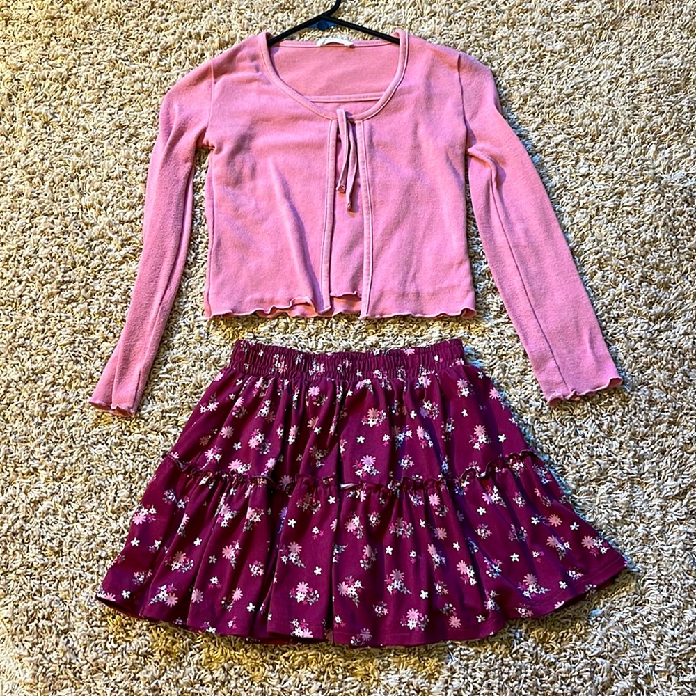Matching Sets Top And Skirt